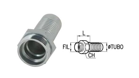 HYDRAULIC FITTING CEL 15 L MALE DN10-M22X1,5