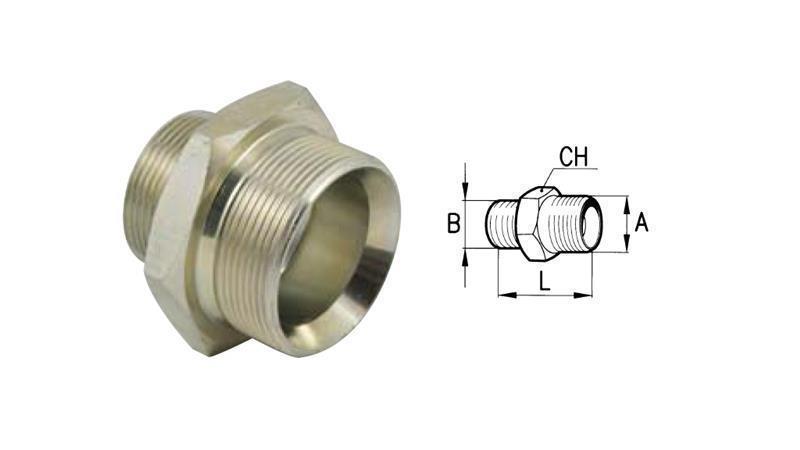 RIDUTTORE IDRAULICO BSP 1/4-M16x1.5