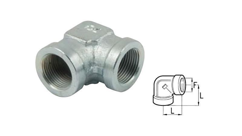 HYDRAULINEN KULMA 90° LYHYT NAIS-NAIS 3/8