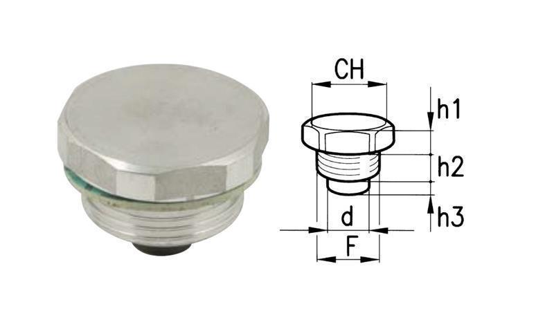 HYDRAULISCHE MAGNEET - PLUG 3/8