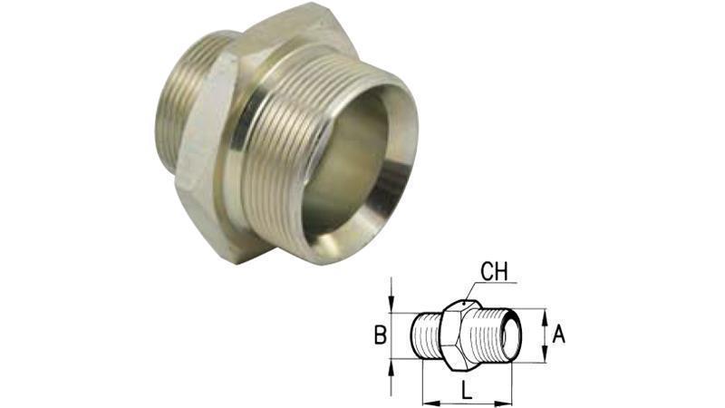 RIDUTTORE IDRAULICO BSP 1/4-M16x1.5