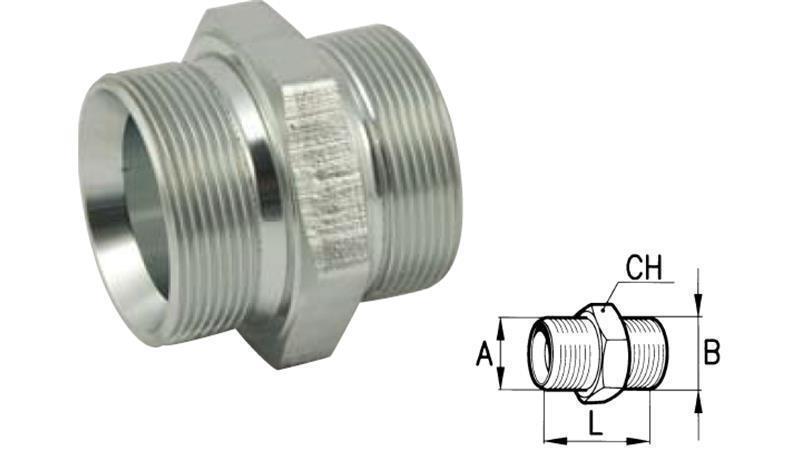 HYDRAULINEN TEE BSP UROS-UROS 3/8