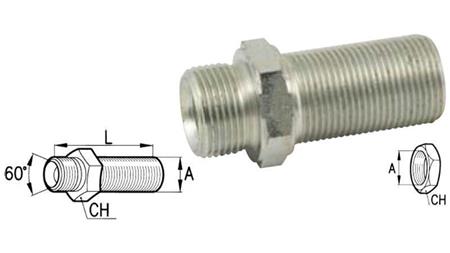 HYDRAULISCHE DUBBELE BOCHT BSP UITGEBREID 1/2