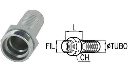 HYDRAULISK FORBINDELSE CEL 8 L HAN DN6-M14X1.5