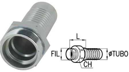 HYDRAULISCHE AANSLUITING CES 10 MET MANNELIJKE DN10-M18X1,5