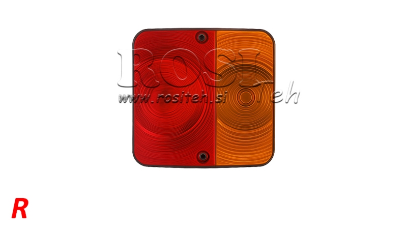 ACHTER VIERKANTE LAMP 2 POSITIE