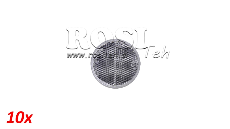 RIFLETTORI ROTONDI Φ 60 BIANCHI (10 PEZZI)