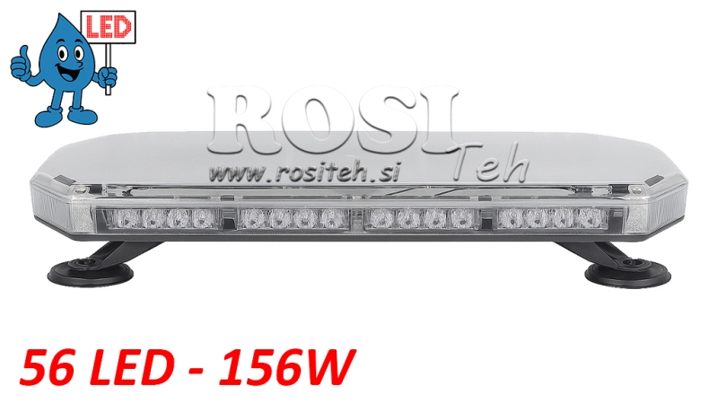 LED-MAGNETBLITZ-DREHLICHT 56 LED 156W 12V-24V