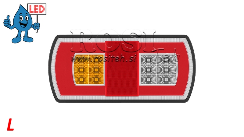 LED ACHTERLICHT GEKOMBINERD 12/24V LINKS