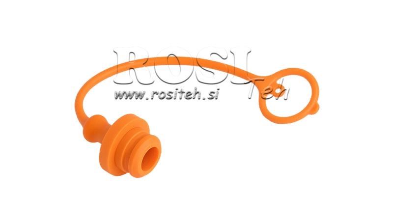 PROTECTIVE RUBBER COVER ORANGE - FEMALE QUICK COUPLINGS