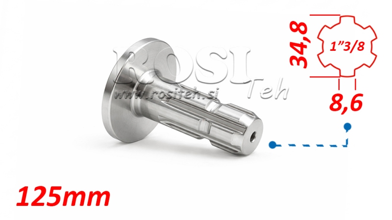 KARDANSKI NASTAVEK S PRIROBNICO 1-3/8 (125 mm)