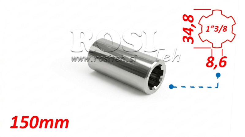 KARDANSKI NASTAVEK PUŠA 1-3/8 (150 mm)