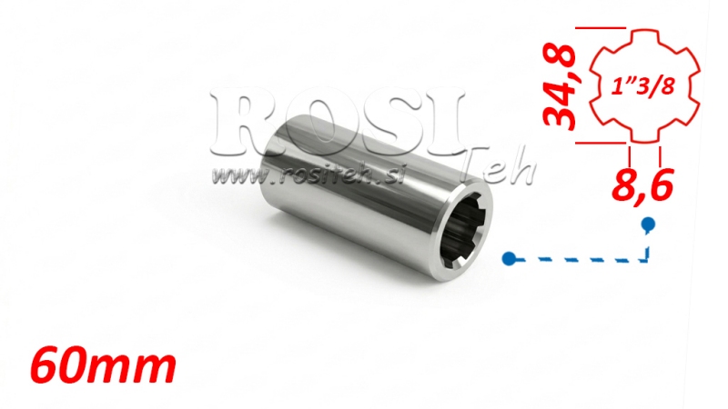 ADAPTOR CARDANIC BUȘĂ 1-3/8 (60 mm)
