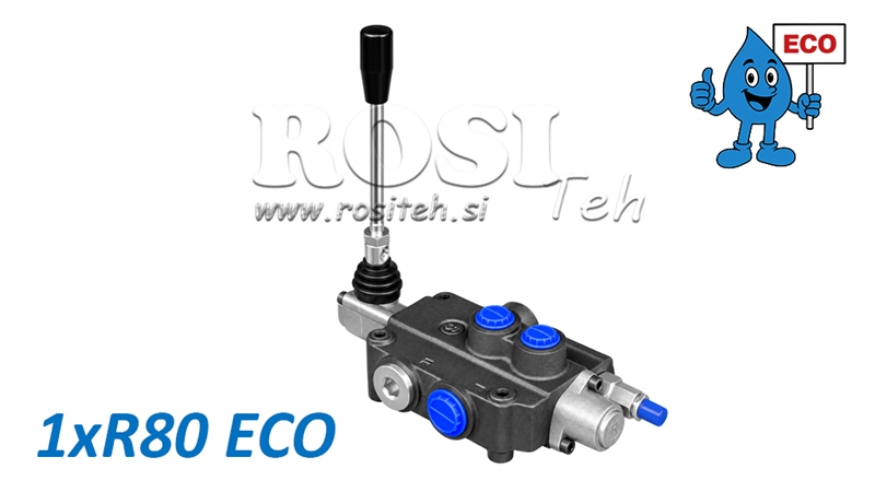 HYDRAULINEN KÄSIVENTTIILI – 1-LOHKOINEN SUUNTAVENTTIILI 1xR80 ECO