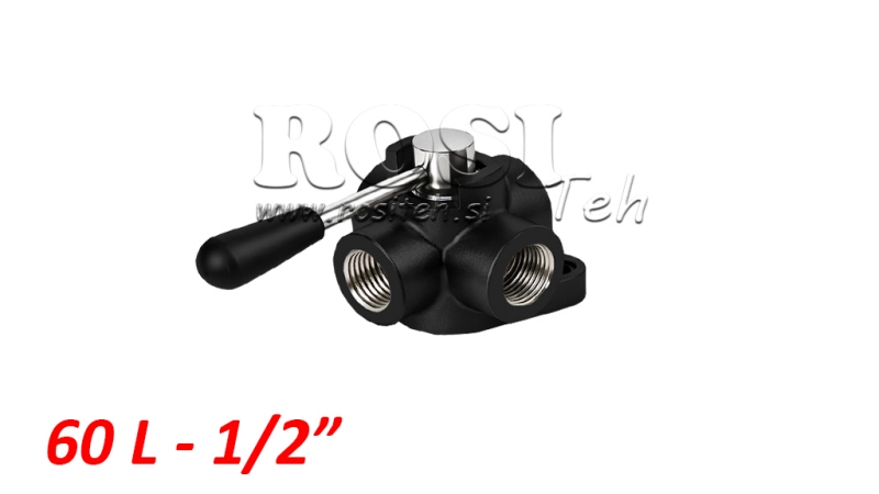 KÉZI 4 ÍRÁNYU SZELEP IF 1/2 - 60lit