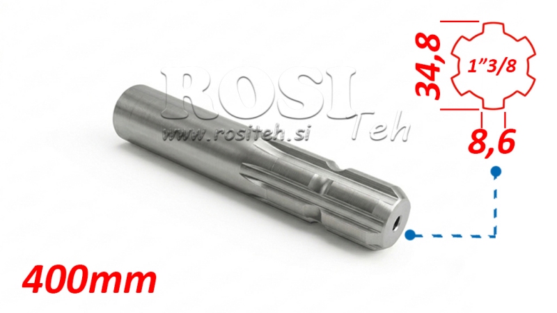 ADAPTATOR P.T.O. 13/8 L=400