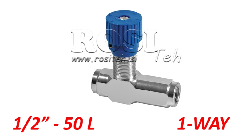 FLOW REGULATOR VRFU - DAMPING NON-RETURN VALVE 1/2