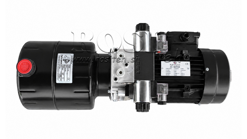 MINI HÜDRAULILINE JÕUÜKSUS 380V AC (1.5 kW) - 5.8 cc - 8.2 lit/min - paak 6 lit