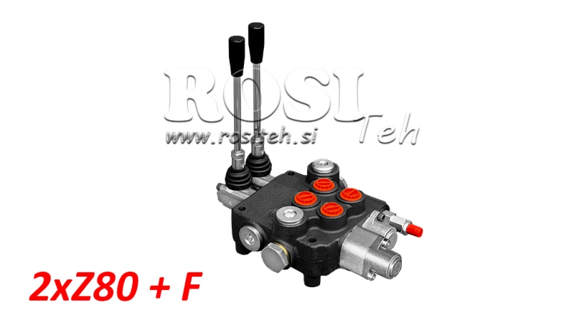 HYDRAULINEN VENTTIILI 2XP80 + KELLUVAT