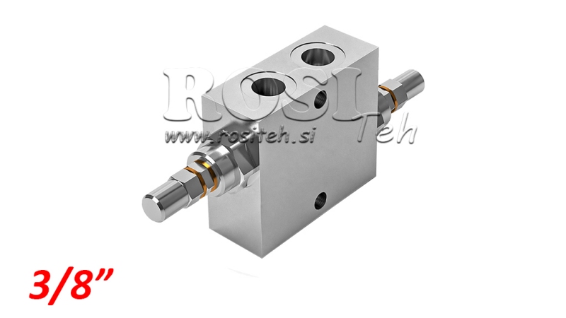 ÜBERDRUCKVENTIL DOPPEL- BEIDE RICHTUNGEN VAU 3/8 10-180 BAR