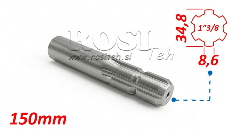 ADAPTATOR P.T.O. 13/8 L=150