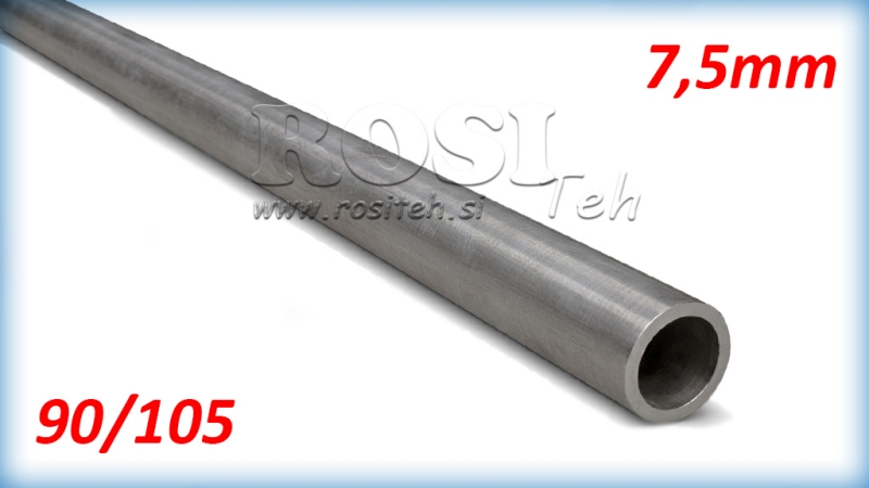 TUBE HONÉ H9 POUR CYLINDRE HYDRAULIQUE 90/105 - 7,5mm (1000mm)