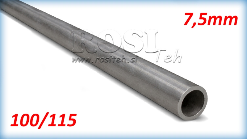 TUBE HONÉ H9 POUR CYLINDRE HYDRAULIQUE 100/115 - 7,5mm (1000mm)