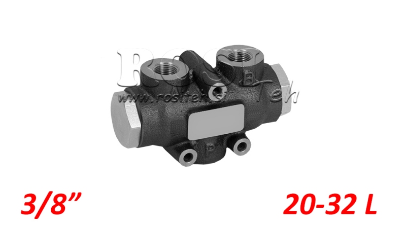 HIDRAULIKUS ÁRAMLÁS ELOSZTÓ SZELEP V01004 20 - 32 lit - 3/8 - 250 bar (max.300 bar) V-EQ22