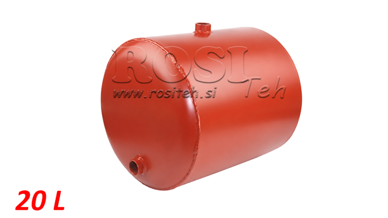 METALLI TANKKI 20 LITRAA PYÖREÄ Φ 300MM - KORKEUS 330MM