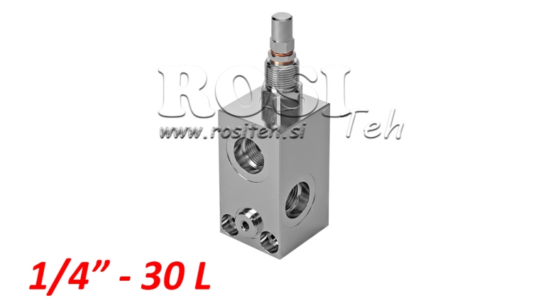 HYDRAULIKTRYCKSREGULATOR VMP 1/4 10-180 BAR - 30LIT