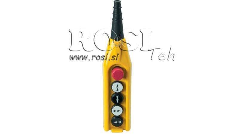 SADA DÁLKOVÉHO SPÍNAČE 4 TLAČÍTKA V KRYTU BEZ KABELU