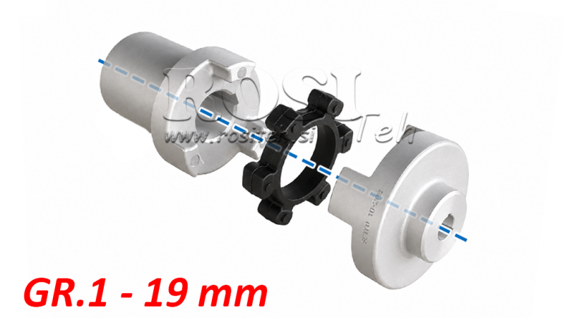 GUMMIKOPPLINGSINSATS ND5 (0.55-0.75KW) 19MM/GR1