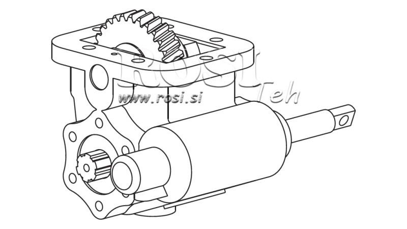 HYDRAULIC PUMP DRIVE - ZF- MB 800 SIDE