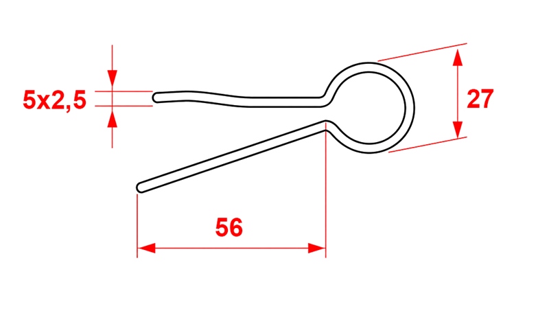 HAARASOKKA 5X2.5 (5KPL)