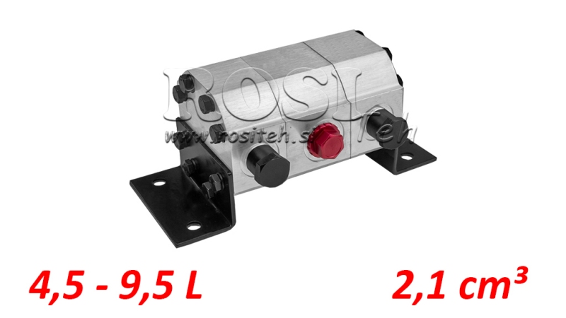 HYDRAULIC GEAR FLOW DIVIDER 2/1 (4.5-9.5 LIT - MAX. 240BAR) 2.1CC/SEG