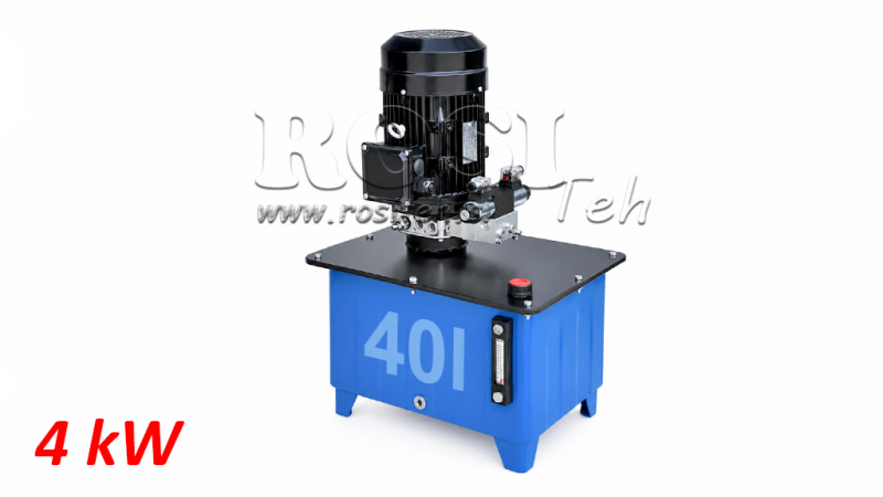 МИНИ ХИДРАВЛИЧЕН POWER-PACK 380V AC (4 kW) - 8 cc - 12 lit/min - резервоар 40 lit