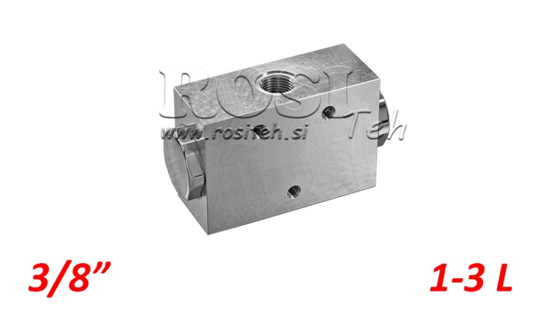 DIVISEUR DE DEBIT HYDRAULIQUE V1020 DFL 1-3 LIT - 3/8 - 250 BAR (MAX.300 BAR) BOITIER EN METAL