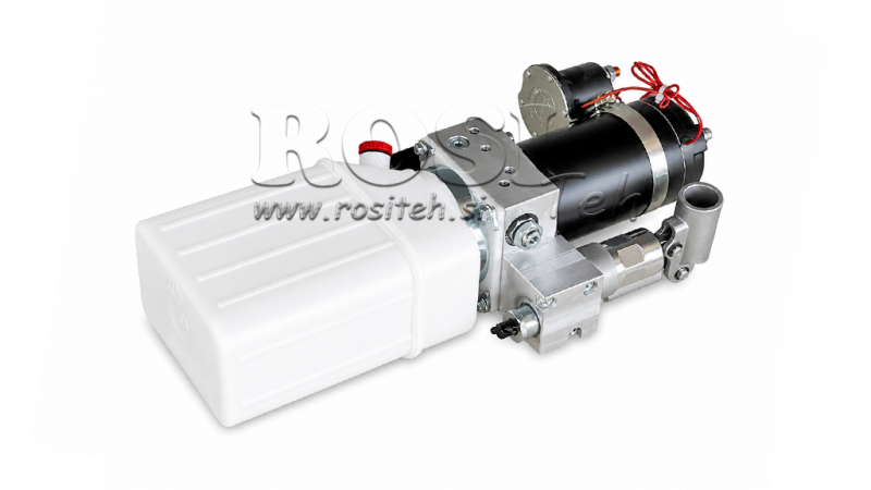 MINI HYDRAULINEN YKSIKKÖ 12V DC - 0.8KW = 0.5CC - 1.5 LITROA - YKSISUUNTAINEN KOKOONPANO (PVC) MANUAALIPUMPULLA