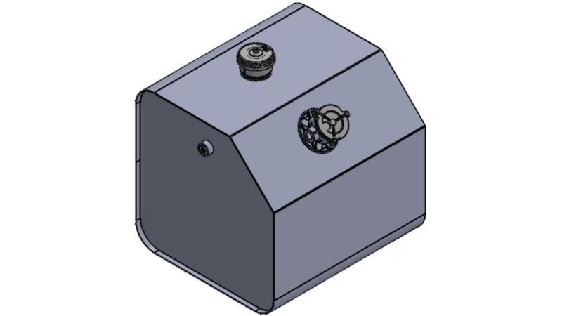 METALLI-SÄILIÖ YLÄOSA 250 Lit 600x600x800mm