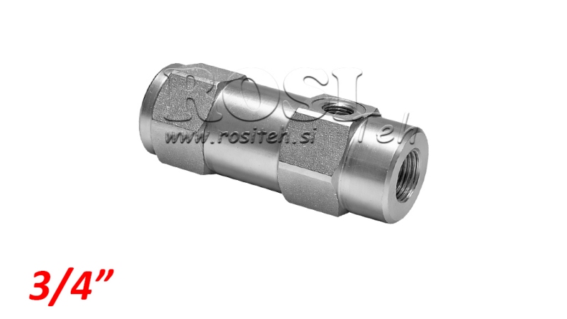 VENTILOVÝ BLOK VBPSL 3/4 SD JEDNOSMĚRNÝ S PILOTEM.