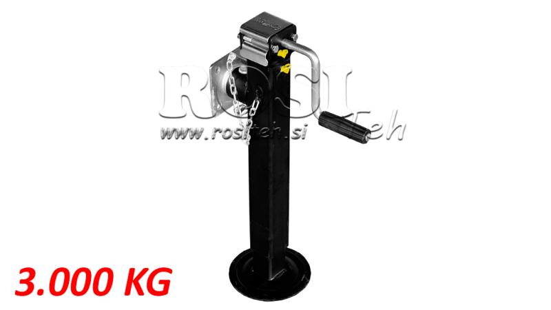 PODPERNÁ NOHA SO ZÁVITOM S PRÍRUBOU 300MM - 3000KG