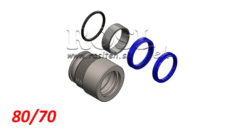 SADA TĚSNĚNÍ PRO HYDRAULICKÝ VÁLEC MONO 80/70