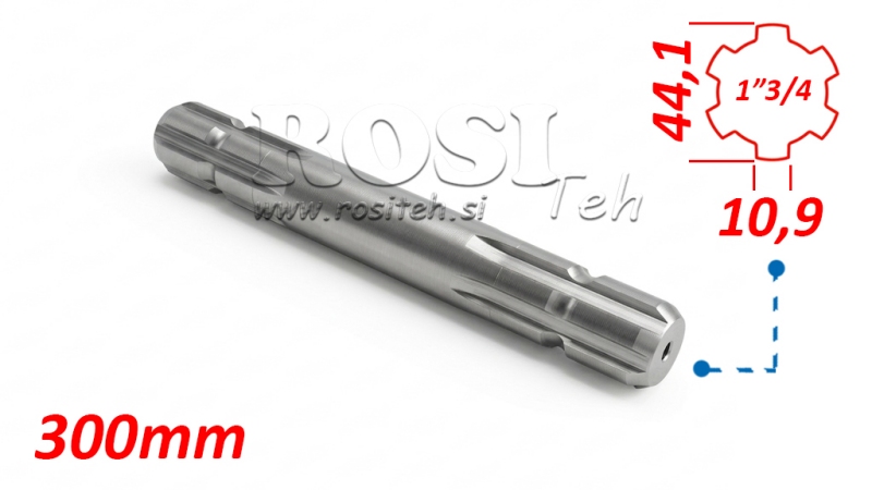 KARDÁN ADAPTER 1-3/4 KÉTOLDALAS (300 mm)