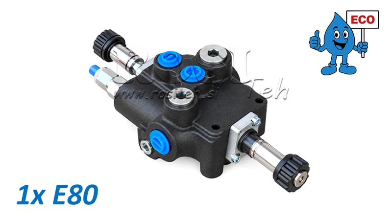 HYDRAULINEN MAGNEETTIVENTTIILI (ILMAN KELOJA) – 1-LOHKOINEN SUUNTAVENTTIILI 1xE80 ECO
