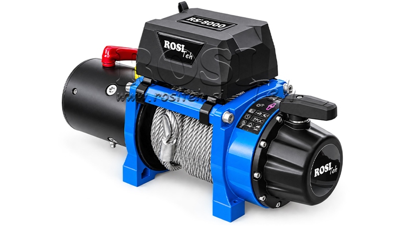 12 V SÄHKÖVINSSI RS-8000 - 3620 KG - TERÄSVAIJERI - ECO