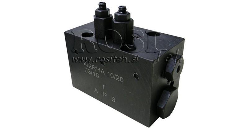 ХИДРАВЛИЧЕН ВАЛВУЛА РОТАРЕН МЕХАНИЧЕН ЗА HLEVSKE ЧЕТКА CETOP5 4/2 RHA