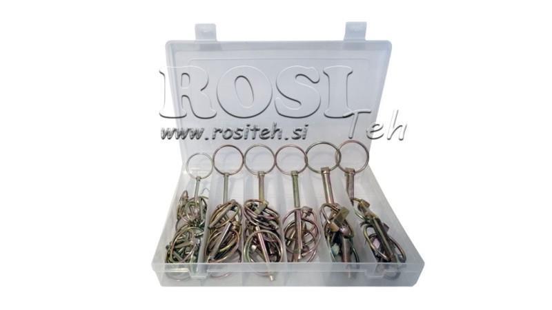 ENSEMBLE DE CLIPS RONDS DE SÉCURITÉ POUR TRACTEUR (50 pcs)