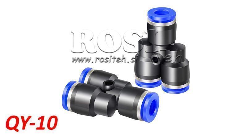 PNEUMATISCHER STECKER Y VERBINDER TPA OHNE GEWINDE QY-10
