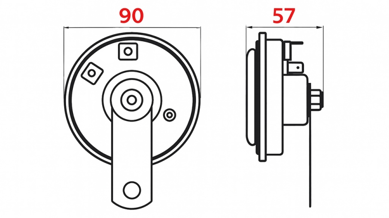ТИП СИРЕНА 1 - ХОРН 12V