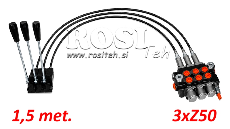 KIT 3xZ50 + JOYSTICK 1 ASENTO L1500